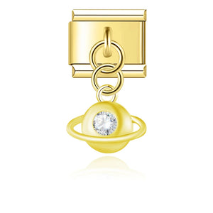 Golden Crystal Gold Dangle Charm