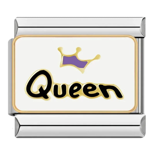 Queen Italian Silver Charm