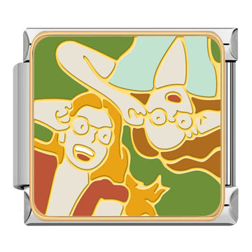 Besties v4 Italian Silver Charm