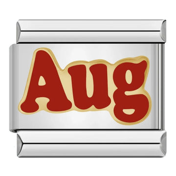 August Month Italian Silver Charm