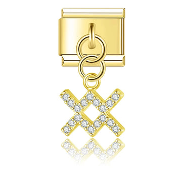Aquarius Zodiac Italian Gold Charm