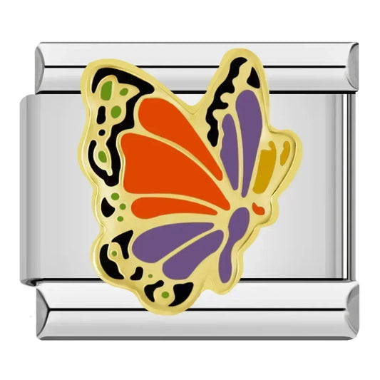 Royal Butterfly Italian Silver Charm