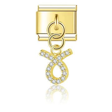 Taurus Zodiac Italian Gold Charm