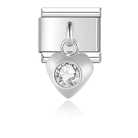 Heart Italian Silver Charm