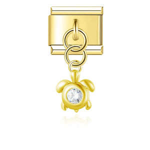 Turtle Gold Dangle Charm
