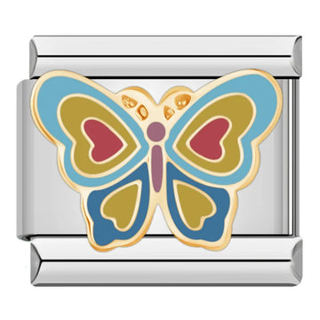 Butterfly v2 Italian Silver Charm