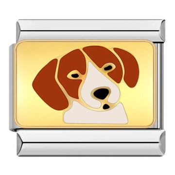 Beagle Italian Silver Charm