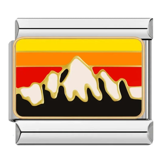 Mountain Italian Silver Charm