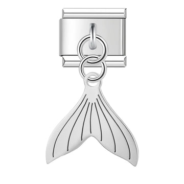 Mermaid Sea Italian Dangle Silver Charm
