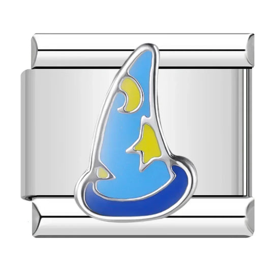 Witch's Hat Italian Silver Charm