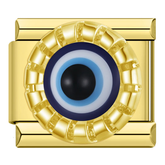 Eyes Evil Italian Gold Charm