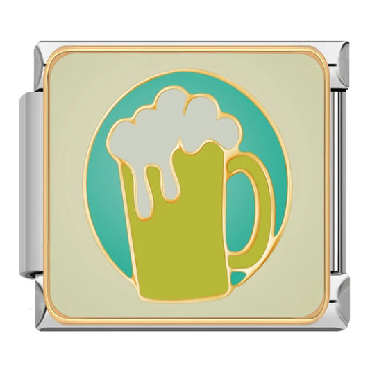Beer Italian Silver Charm