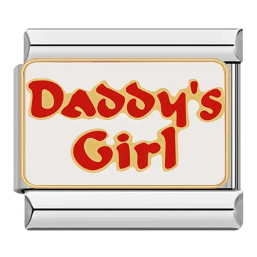 Daddy's Girl Italian Silver Charm