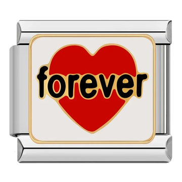 Love Forever Italian Silver Charm