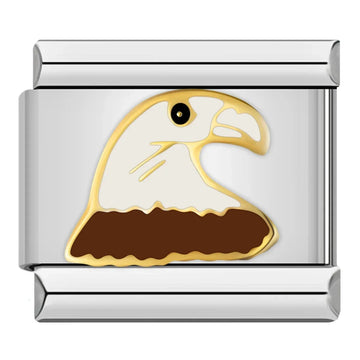 Head Eagle Italian Silver Charm