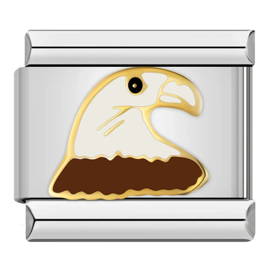 Head Eagle Italian Silver Charm