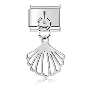 Sea Shell Silver Italian Dangle Silver Charm