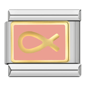 Christian Fish Symbol Italian Silver Charm