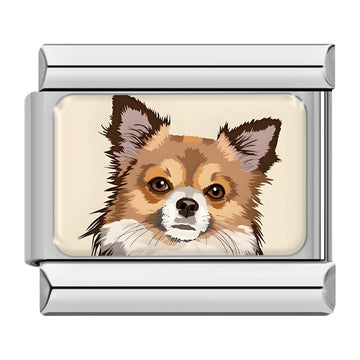 Dog v6 Italian Silver Charm