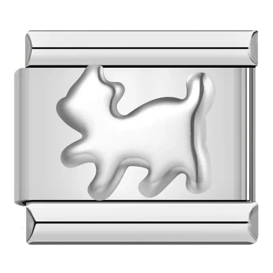 Cat Italian Silver Charm