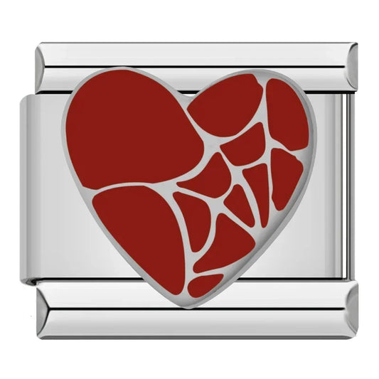 Broken Heart Italian Silver Charm