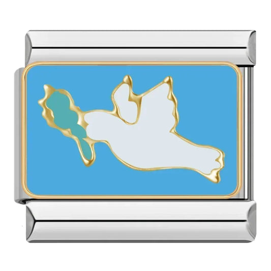 Dove Italian Silver Charm