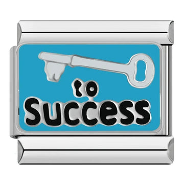 Key to Success Italian Silver Charm