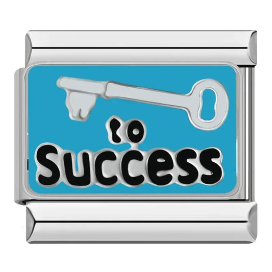 Key to Success Italian Silver Charm