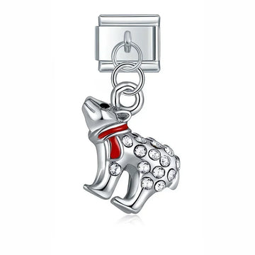 Bear Italian Dangle Silver Charm