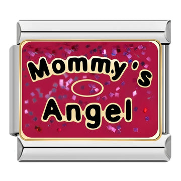 Mommy's Angel Italian Silver Charm