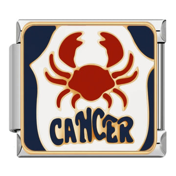 Cancer Italian Silver Charm