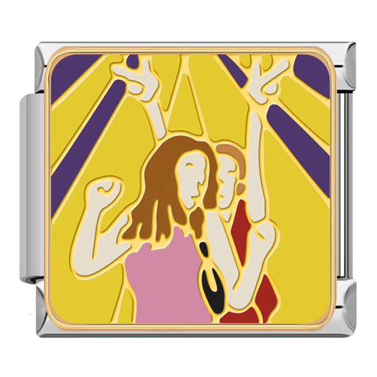 Besties v2 Italian Silver Charm