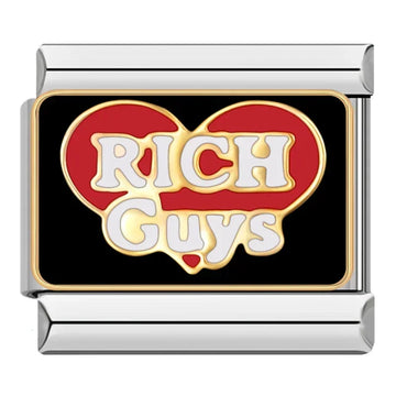 Rich Guys Italian Silver Charm