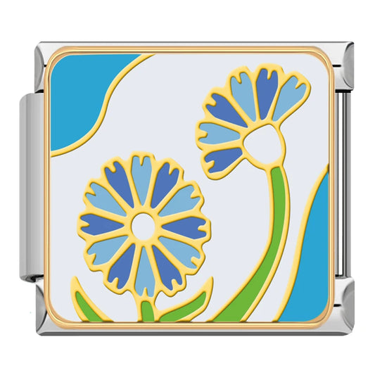 Dandelion Italian Silver Charm