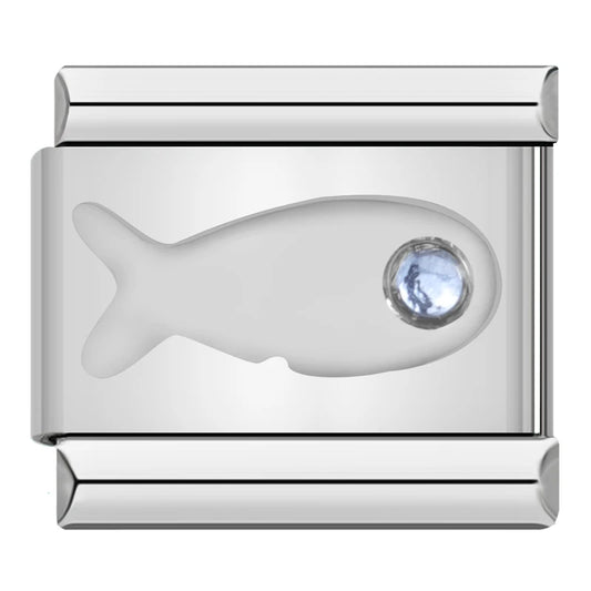 Fish Italian Silver Charm