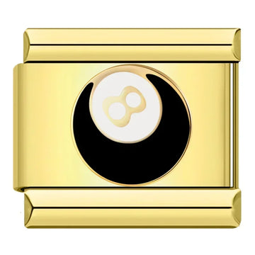 Gold Magic 8 Ball Italian Gold Charm