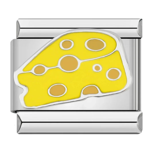 Cheese Italian Silver Charm