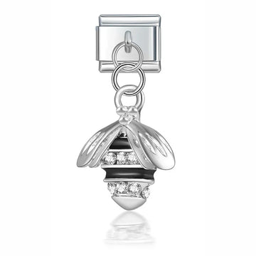 Silver Bee Pendant Italian Dangle Silver Charm