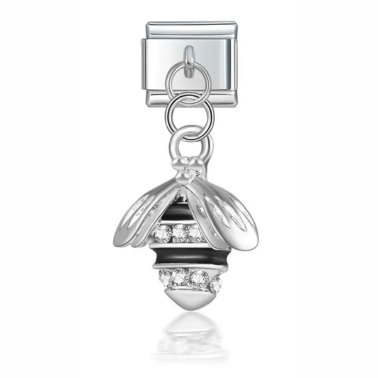 Silver Bee Pendant Italian Dangle Silver Charm