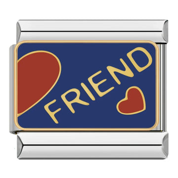 Friend Italian Silver Charm
