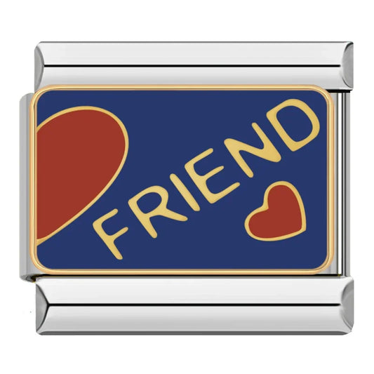 Friend Italian Silver Charm
