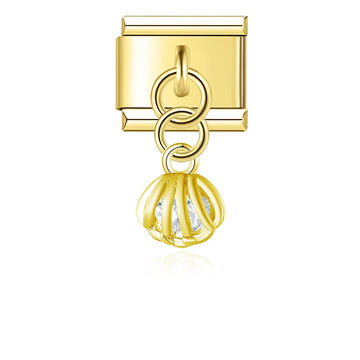 Seashell Gold Dangle Charm