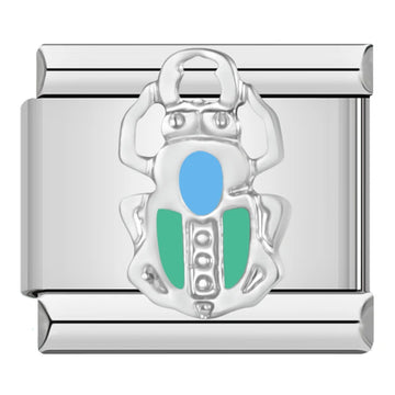 Scarab Italian Silver Charm