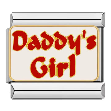 Daddy's Girl Italian Silver Charm