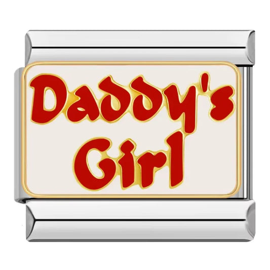 Daddy's Girl Italian Silver Charm