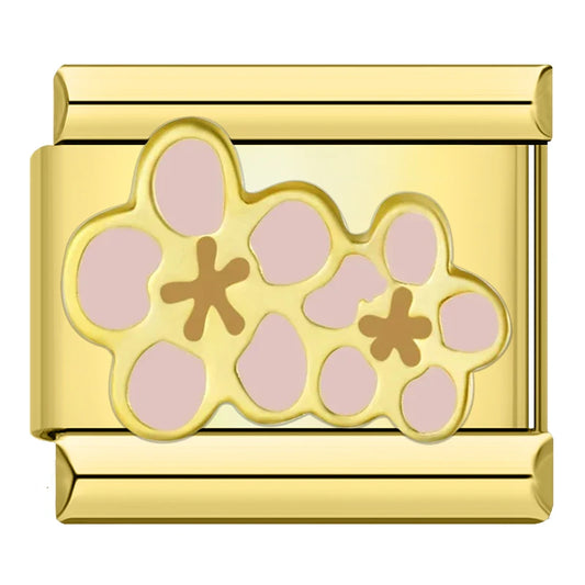 Sakura Flower Italian Gold Charm