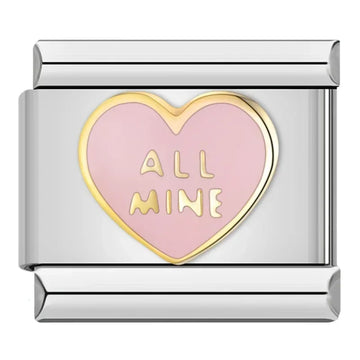 All Mine Italian Silver Charm