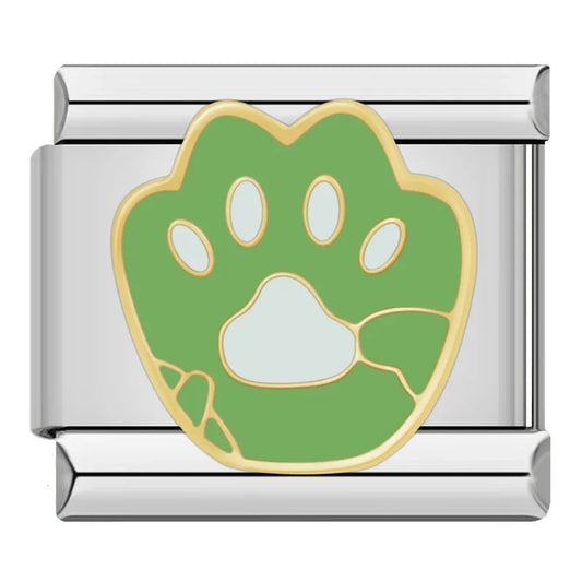 Cat's Paw Italian Silver Charm