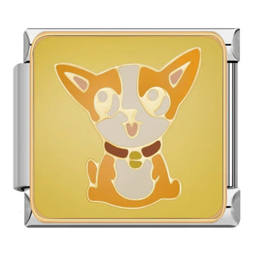 Charm Chihuahua Italian Silver Charm