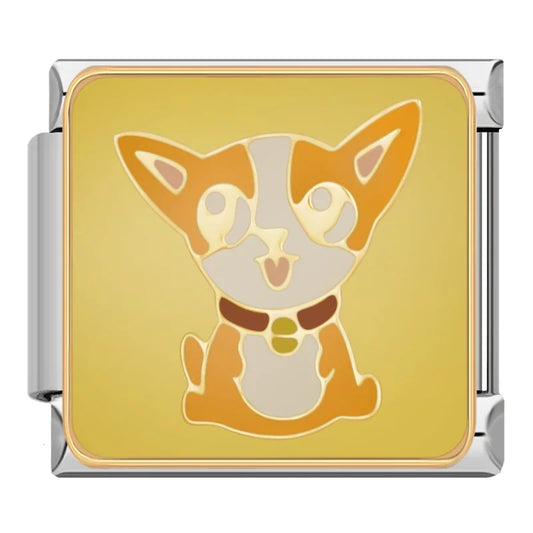 Charm Chihuahua Italian Silver Charm